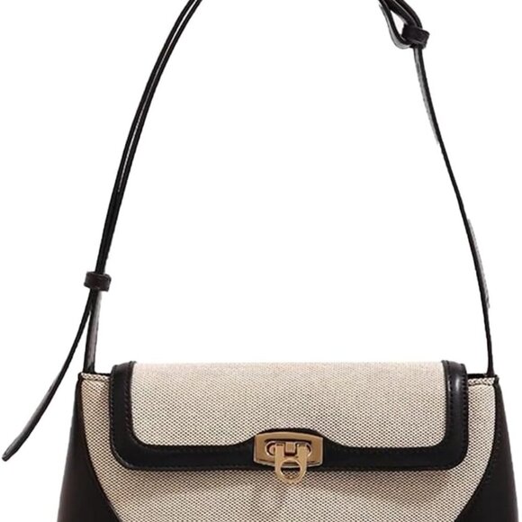 Handbags - Small Shoulder Bag for Women, Retro PU Leather Underarm Bag Top Handle Hobo Tote